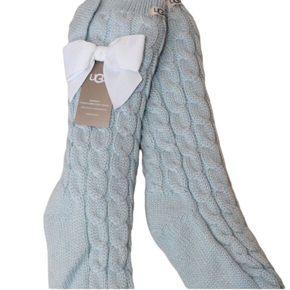 UGG Fleece Womens Laila Bow Socks! - Picture 5 of 10